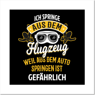 Fallschirm Fun Spruch Fallschirmspringen Posters and Art